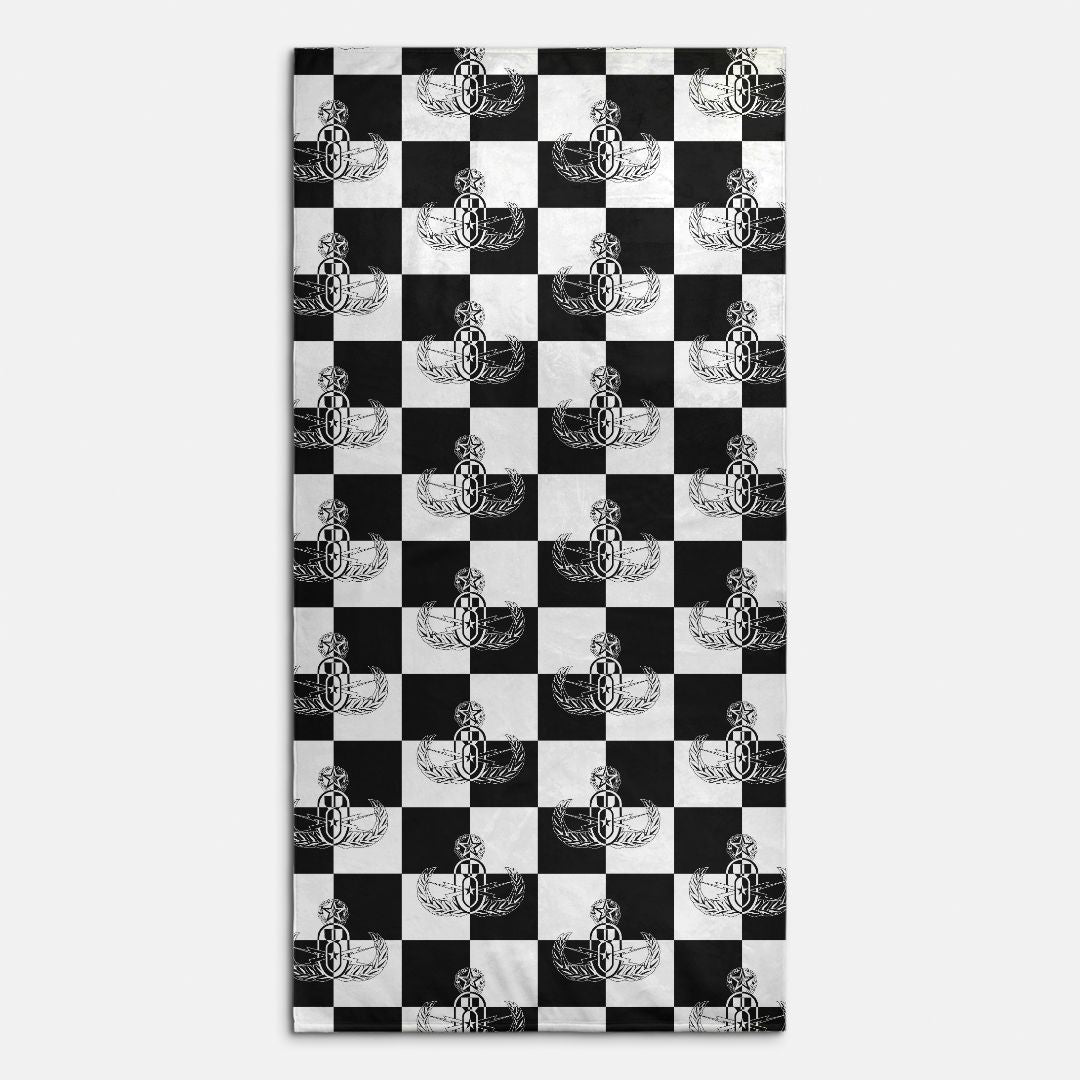 Print On Demand - Beach Towel - "EOD Checkered Flag"