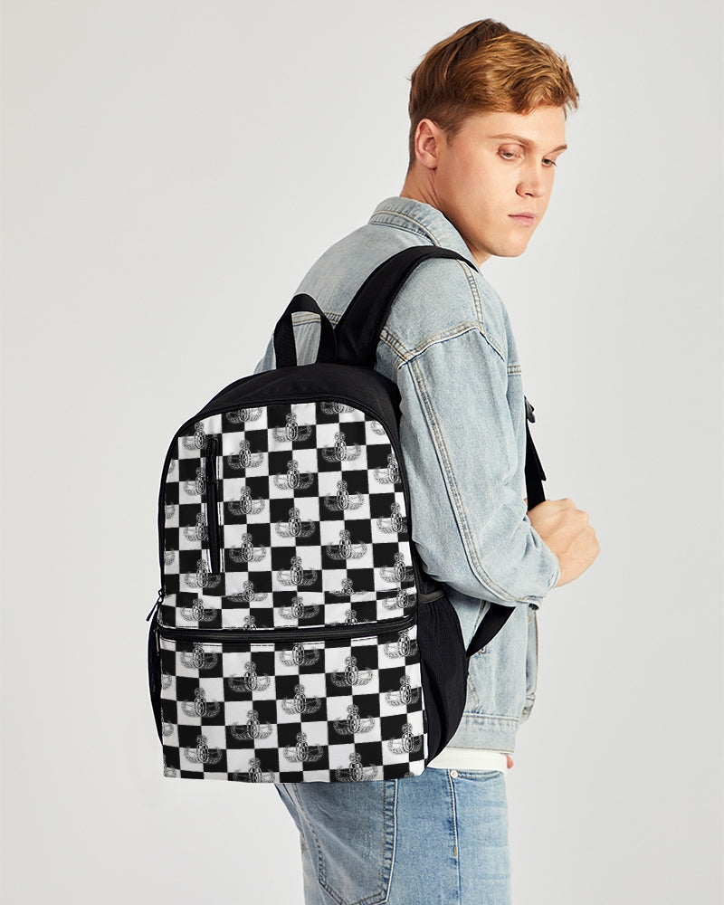 Print On Demand - Duo-Zip Backpack - "EOD Checkered Flag"