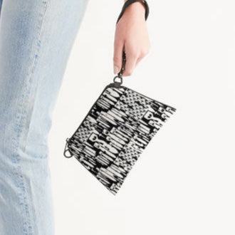 Print On Demand  - Crossbody/Wristlet - "EOD Bomb Flag" (Black & White)