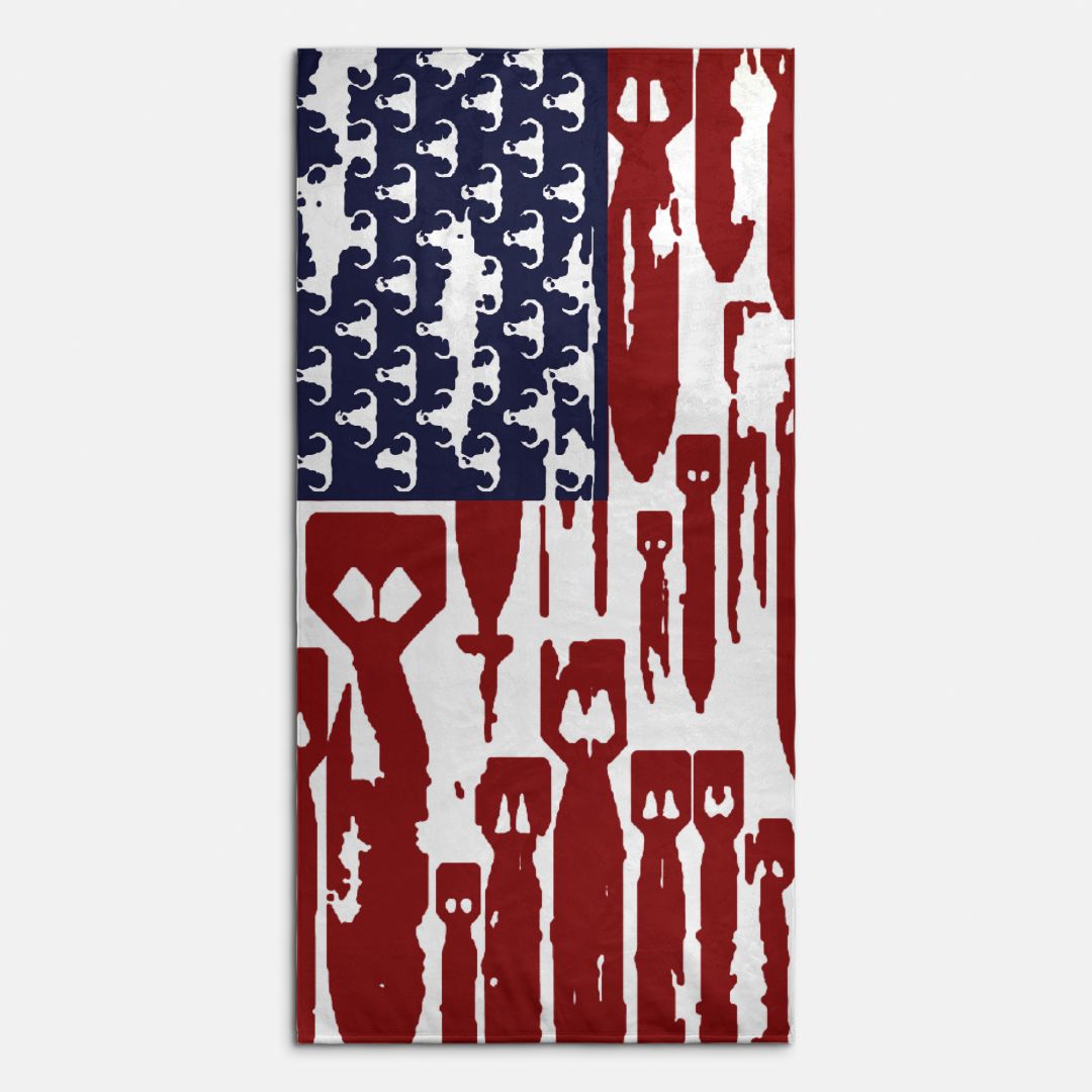 Print On Demand  - Beach Towel - "EOD Bomb Flag"