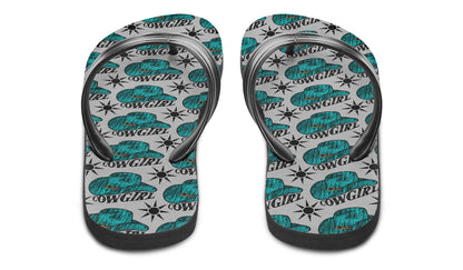 Print On Demand - Flip Flops - "Cowgirl"