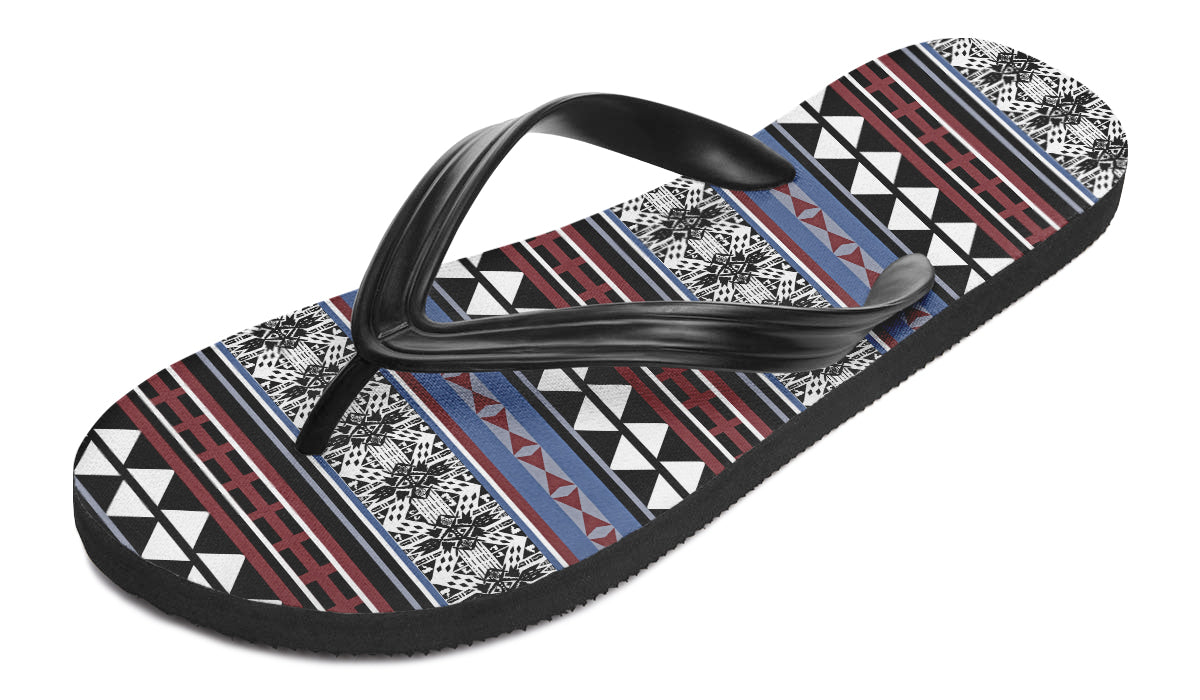 Print On Demand - Flip Flops - "Aztec Maroon"