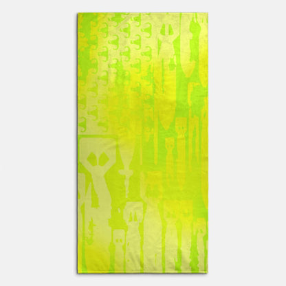 Print On Demand  - Beach Towel - "EOD Bomb Flag" (Lemon Lime)