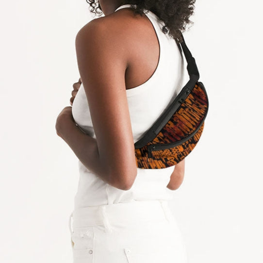 Print On Demand - Crossbody Sling Bag - "EOD Bomb Flag" (Orange on Black)